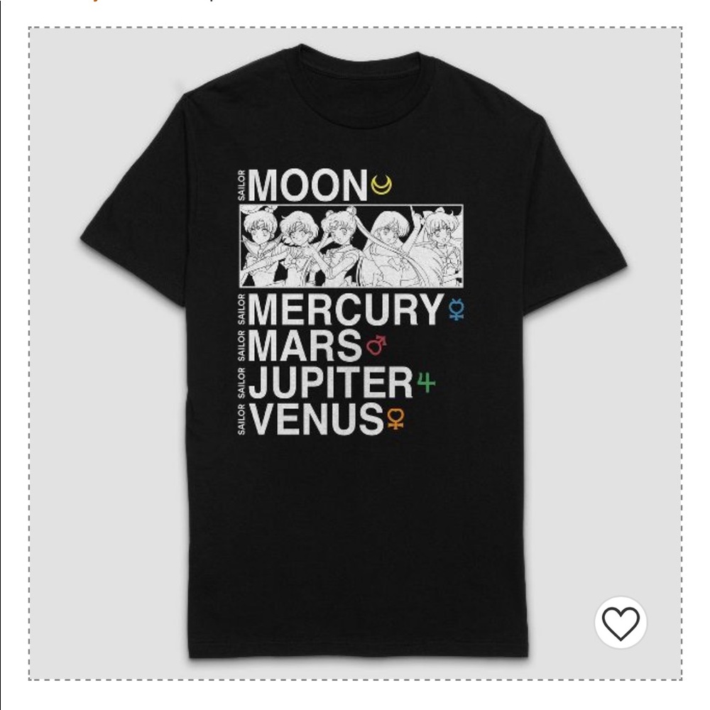 Sailor Moon Black Tee